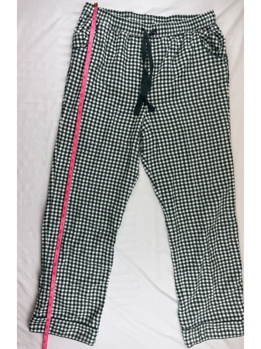 LAKE Men’s Flannel Piped Pants Set Pajamas Conifer Gingham XL - Picture 14 of 15